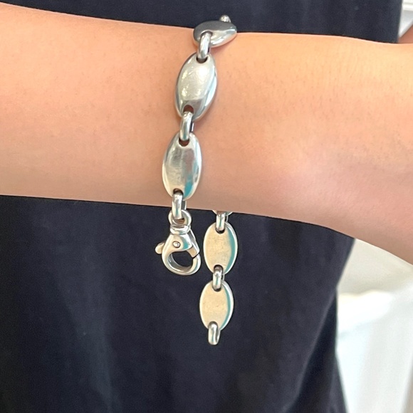 Tiffany & Co. Sterling Silver Pebble Link Bracelet - Picture 4 of 5